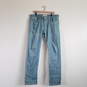 Naked & Famous Weird Guy Medium Wash Selvedge Raw Denim
